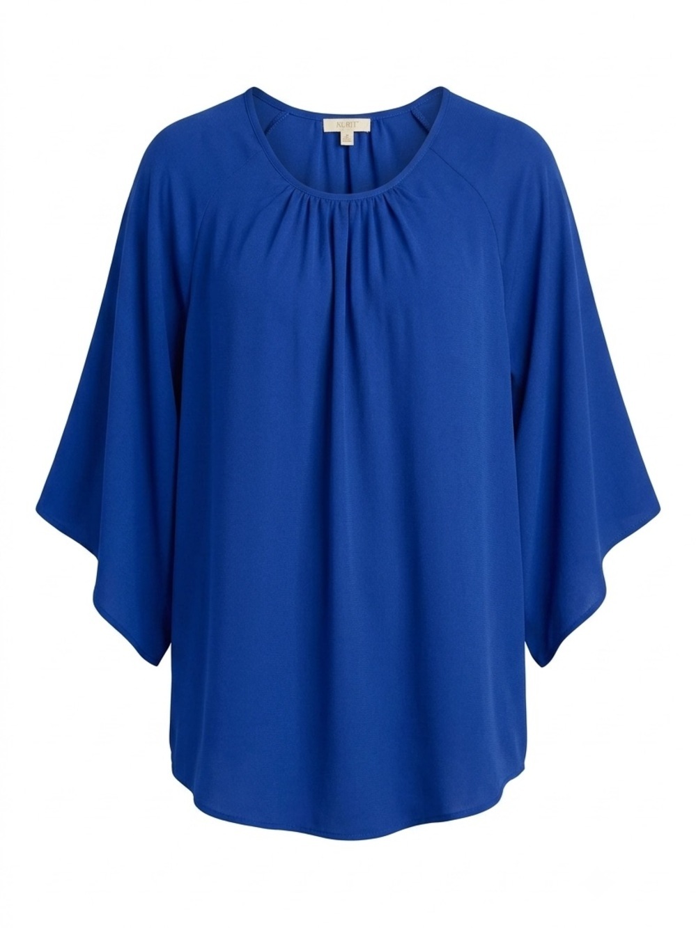 Kori Cobalt Blue Gathered Neck Blouse